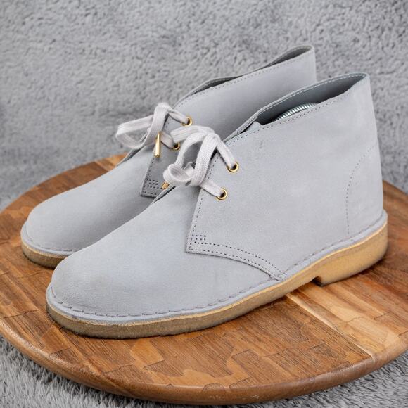 Clarks Desert Women's Chukka Boots, Grey Combi, US 9.5 M Leeds England Edition - Picture 3 of 8
